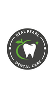 REAL PEARL DENTAL CARE logo — dental clinic in Thaltej, Ahmedabad